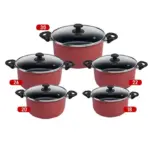 Tefal Tempo Flame Glass Lid Stewpot Set , Size 18,20,24,26 ,220091010