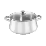 Zahran Stainless Steel Classic Stewpot with Glass Lid ,24cm ,330030024