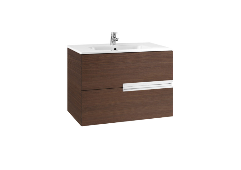 Roca Victoria Base Unit And Basin 80cm Brown ,857465483