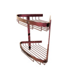 Gawad Verona Bathroom Corner Shelves Rose Gold ,VER-1009PVR