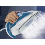 Tefal Easygliss Plus Steam Iron ,2700W, 220gmin, Durilium Soleplate ,Blue and White ,FV5751E2