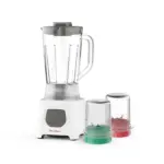 Moulinex Blendeo Blender with Grinder and Chopper ,1.5 Liter ,450 Watt ,White ,LM2C3126