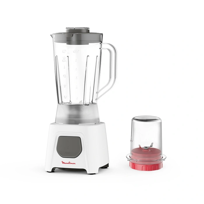 Moulinex Blendeo Blender With Grinder ,1.5 Liter ,450 watt ,White ,LM2B2126