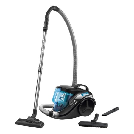 Tefal Compact Power Vacuum Cleaner, Bagless, 750W=2000W, 1.5L Capacity, Black and Blue ,TW3751EG
