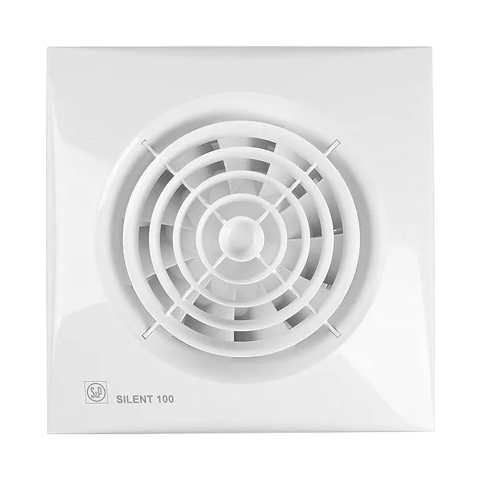 S/P Bathroom Extract Fan 16 Cm White ,SILENT-100 CZ