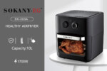 Sokany Air Fryer 10L Black, SK-003A