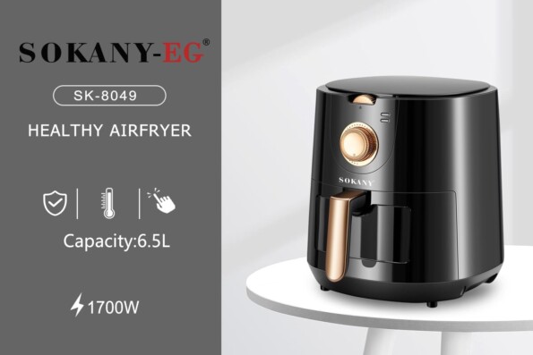 Sokany Air Fryer 6.5Liter 1700 Watt, SK-8049