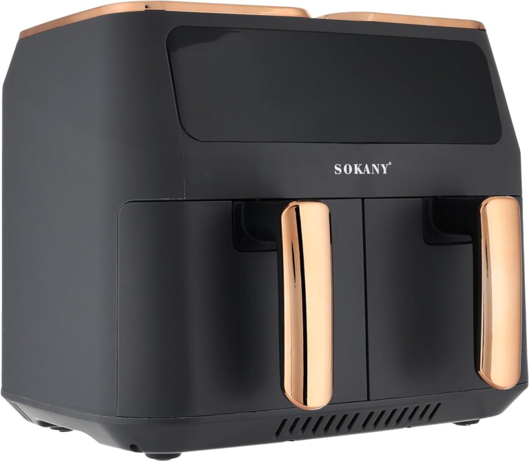 Sokany Double Door Air Fryer 8L 2800W Dark Grey, SK-8030