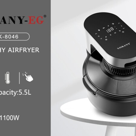 Sokany Healthy Air Fryer Black, SK-8046