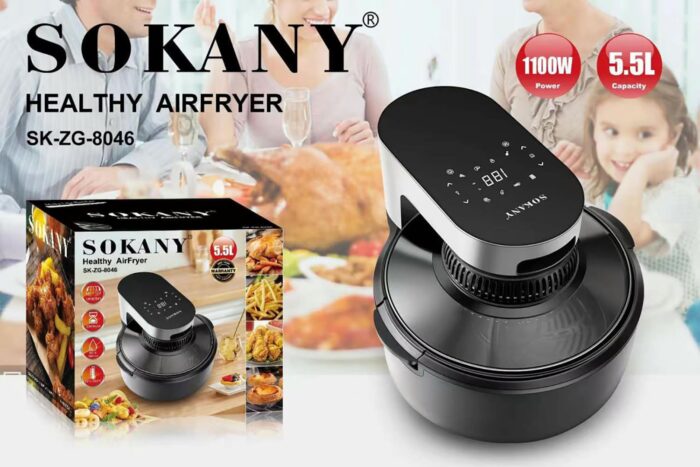 Sokany Healthy Air Fryer Black, SK-8046