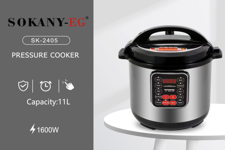 Sokany Multi Function Stainless Pressure Cooker 11L 1600w, Sk-2405