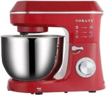 Sokany Stand Mixer 6 Speed Setting 6.2L Capacity 1100W Red, SK-268