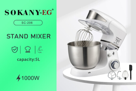 Sokany stand mixer 5l 1000W, SC-206
