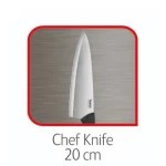 Tefal Comfort Chef Knife, 20 cm, Black – K2213204-3