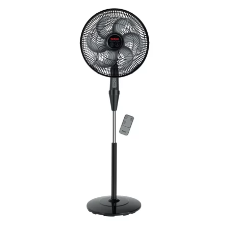 Tefal Silence Force Stand Fan With Remote Control, 16 Inch, Black ,VG4130EE