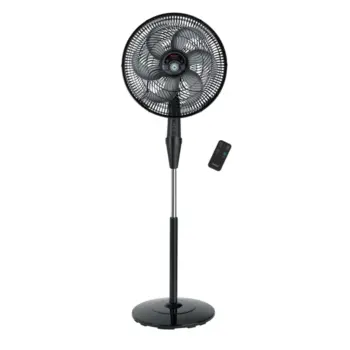 Tefal Silence Force Anti-Mosquito Repellent Stand Fan With Remote Control, 16 Inch, Black ,VG4135EE