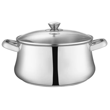 Zahran Stainless Steel Classic Stewpot With Glass Lid ,20cm ,330030020