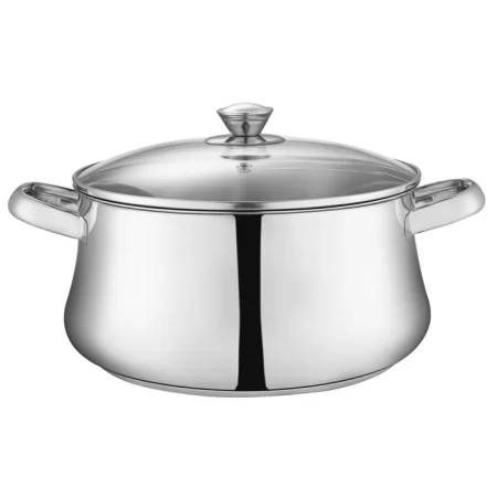 Zahran Stainless Steel Classic Stewpot With Glass Lid 28cm ,330030028
