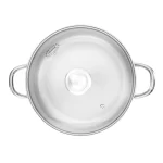 Zahran Stainless Steel Classic Stewpot with Glass Lid 24cm – 330030024