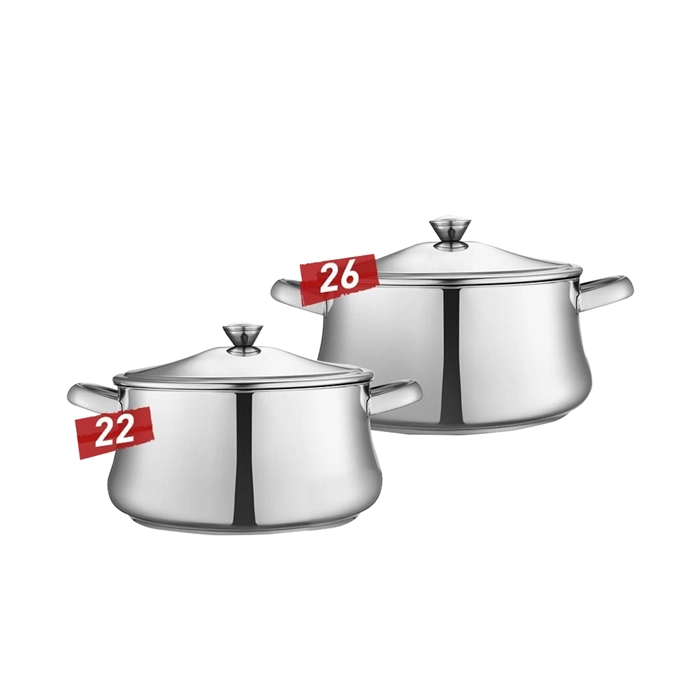 Zahran Stainless Steel Classic Stewpots - Size 22,26 ,Classic-S22,26