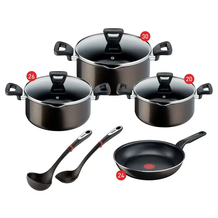 Tefal XL Intense Stewpot Set With Glass Lid, XL-S20,26,30-F24-IN-SP-IN LAD