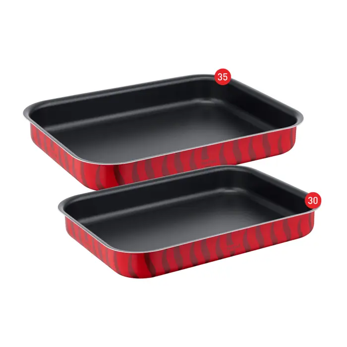Tefal Tempo Flame Rectangular Oven Tray Set , Size 30,35 ,220089989