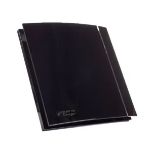 S/P Bathroom Extract Fan 18 cm 8 watt 85 M3/H Black,SILENT DESIGN-100CZ BK