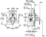 Grohe BauLoop Single-lever Bath Mixer ,29041000