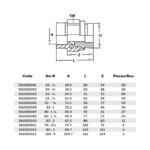 BR Adaptor Socket Male Thread, PP-R, Green