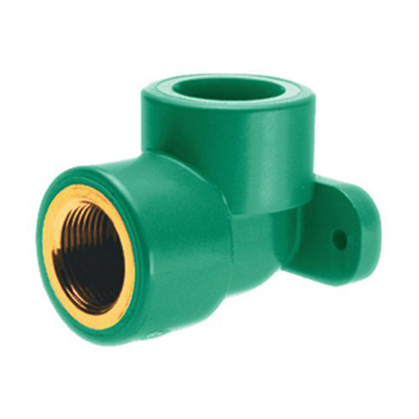 BR Bracket ELbow Female Thread, PP-R, Green