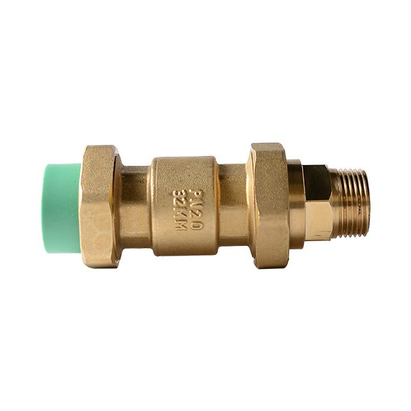 BR Check Valve With Male Union, PP-R, Green