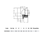 بي ار تي 90° خيط انثى، 32 مم – ( 1 ) X ( 1 ) ، PP-R، اسود