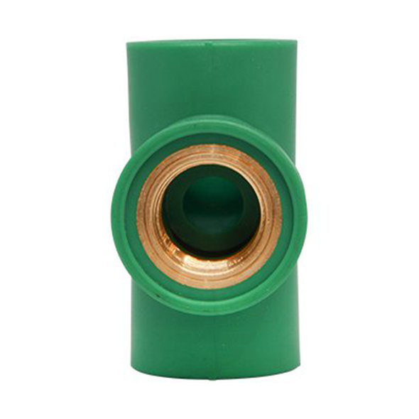 BR Tee Female Valve, PP-R, Green