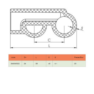 BR Welding Double Branch-Tee, 25 Mm - ( ¾), PP-R, Black1.jpg
