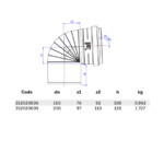 Kessel Buried Elbow 87.5°, PP, Orange