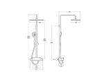 Roca Deck Square Thermostatic Shower Set ,A5A9C88C00