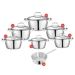 Zahran Stainless Steel Optima Cooking Set ,Stewpot