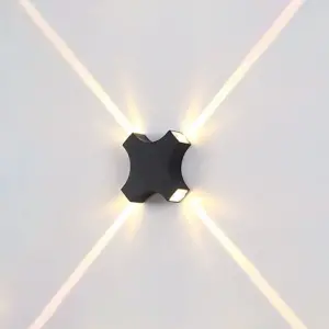 Gardenia outdoor walllight Black 4 * 2 watt IP56
