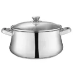 Zahran Stainless Steel Classic Stewpot With Glass Lid ,22cm ,330030022