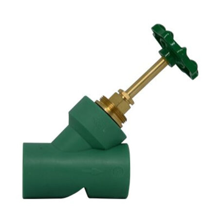 BR 20 Mm - ( ½ ) X ( ½ ) Y Seated Valve, Brass, Green