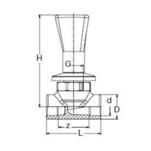 BR 25 Mm - (¾) Concealed Valve, Brass, Green