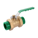 BR Ball Valve, Brass, Green