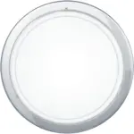 Eglo Chrom steel white glass Pelfonera