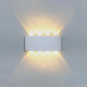 Gardenia outdoor walllight up & down quattro white 8 W IP54