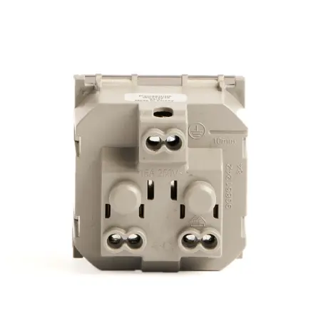 Panasonic German socket with cover 16A Gray Thea