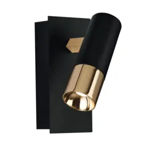 Eglo black and gold aluminium steel Wall light