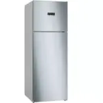 Bosch Series 4 free-standing fridge-freezer with freezer at top 193 x 70 cm Stainless steel ,KDN56XI3E8