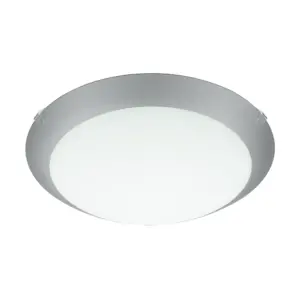 Eglo steel steel white glass Pelfonera
