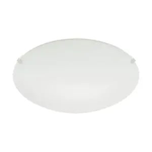Eglo white steel white glass Pelfonera