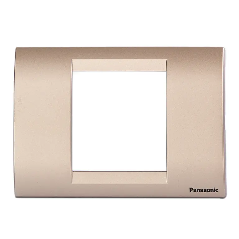 Panasonic 2M plate with mounting frame Champagne Roma